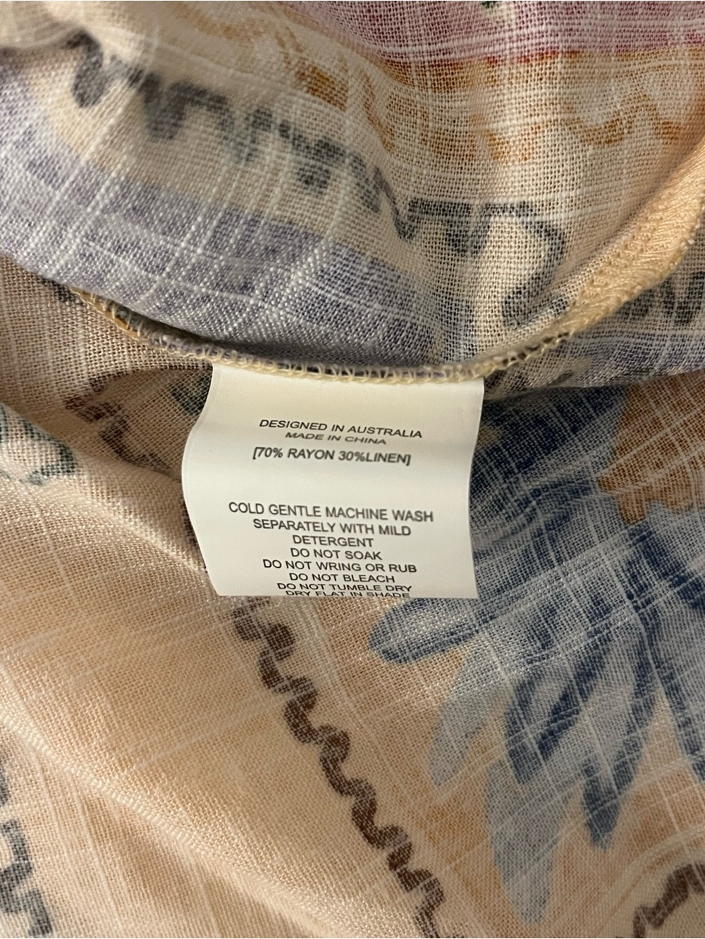 Paper Heart Linen-Blend Floral Stamp Dress - Picture 8 of 12